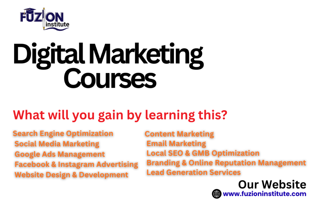 Digital Marketing Courses: Build High-Income Skills with Fuzion Institute